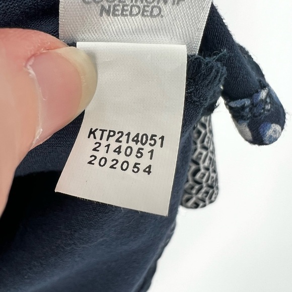 J. Jill Womens Wearever Collection Floral Top 3/4 Sleeve Sz M Artsy Comfort - Picture 7 of 11